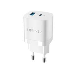 Forever Rychlonabíječka do sítě TC-05 PD+USB GaN 33W bílá