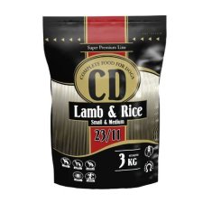 DELIKAN CD Adult Small and Medium 23/11 Lamb and Rice 3kg Kompletní superprémiové krmivo s jehněčím masem a rýží pro psy středních a malých plemen