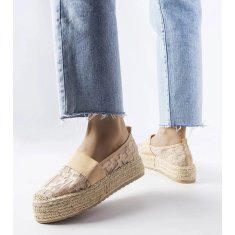 Růžové espadrilky ze síťoviny velikost 38