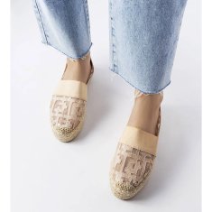 Růžové espadrilky ze síťoviny velikost 38