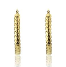 Marc Malone Elegantní kruhové náušnice Stella Gold Earrings MCE23014G