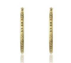 Marc Malone Pozlacené kruhové náušnice Addison Gold Earrings MCE23017G