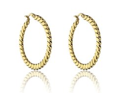 Marc Malone Pozlacené kruhy Hannah Gold Earrings MCE23016G