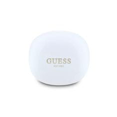 Guess Bezdrátová sluchátka Glossy Classic Logo TWS White