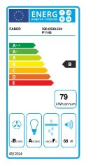 Faber Komínový odsavač par STEELMAX EV8 BK/X A55