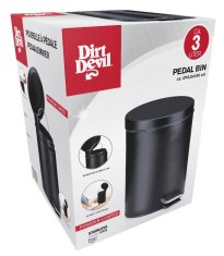 Dirt Devil Odpadkový koš nášlapný 3 l černá ED-249491