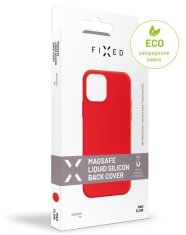 FIXED Zadní kryt MagFlow s podporou MagSafe pro Apple iPhone 16e, červený, FIXFLM-1404-RD