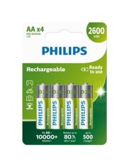 Philips baterie AA 2600mAh MultiLife, NiMh - 4ks