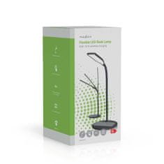 Nedis LTLGQ4M2BK LED stolní lampička / bezdrátová Qi nabíječka 15 W / 2700-6500 K / černá