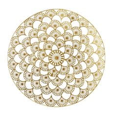 Intesi Nástěnná dekorace mandala 70 cm zlatá