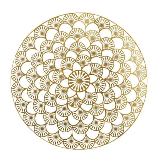 Intesi Nástěnná dekorace mandala 70 cm zlatá