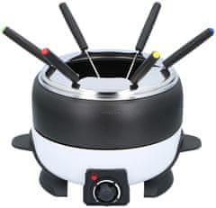 EDCO Elektrické fondue + 6 vidliček 2,3 l černá/bílá ED-214663