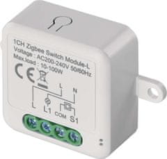 Emos GoSmart modul spínací IP-2103SZ, ZigBee, 1-kanálový (nevyžaduje N vodič)