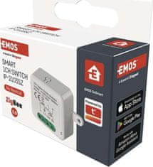 Emos GoSmart modul spínací IP-2103SZ, ZigBee, 1-kanálový (nevyžaduje N vodič)