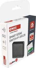 Emos GoSmart Přenosný ovladač scén IP-2001ZB, ZigBee 3.0, 1-tlačítkový