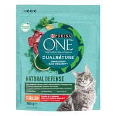 Purina ONE DUAL NATURE sterilised hovězí a spirulina 8x750 g