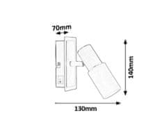 Rabalux Rabalux bodové svítidlo Logan E14 1x MAX 40W chromová 6096