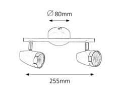 Rabalux Rabalux bodové svítidlo Karen LED 2x 4W 6667