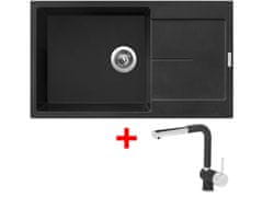 Sinks ULTIMA 860 XXL Metalblack + Mix 3 P GR