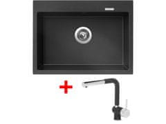 Sinks MAXIMO 680 Metalblack + Mix 3 P GR