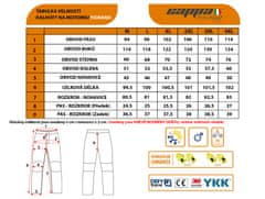 Cappa Racing Kalhoty moto pánské FIORANO textilní šedé / bílé 4XL