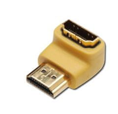 PremiumCord Adapter HDMI M/F zahnutý do pravého úhlu