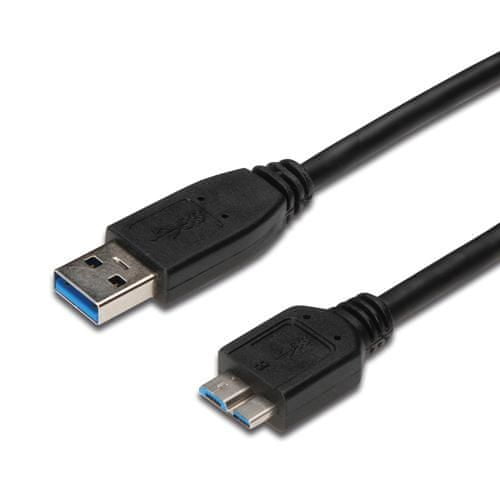 PremiumCord kabel micro USB 3.0, MM, 2m