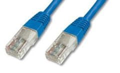 PremiumCord kabel UTP RJ45, kat.6e, 0.5m, modrý