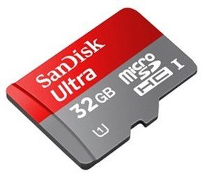 SanDisk microSDHC 32GB (class 10) Ultra + adaptér