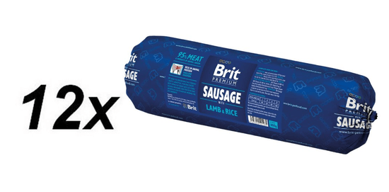 Brit Sausage with Lamb & Rice 12 x 800g