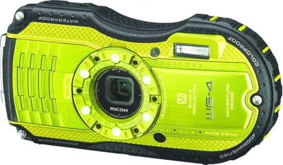 Ricoh WG-4 + neoprenové pouzdro + SD karta 8 GB + plavací řemínek