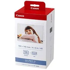 Canon KP-108IN, 10x15 cm, 108 listů, fotopapír pro SELPHY (3115B001) - rozbaleno