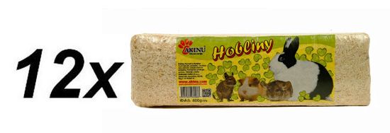 Akinu Hobliny pro hlodavce 12 x 800g