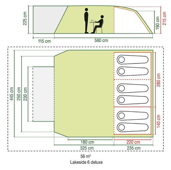 Coleman lakeside 6 clearance deluxe