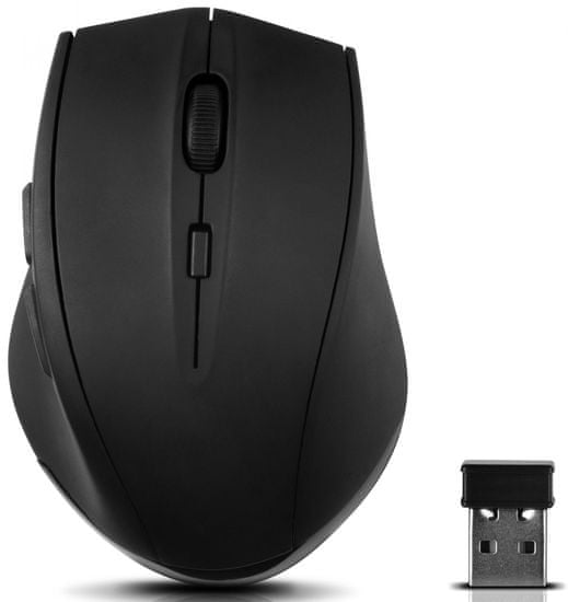 Speed-Link CALADO Silent Mouse - Wireless USB, rubber-black