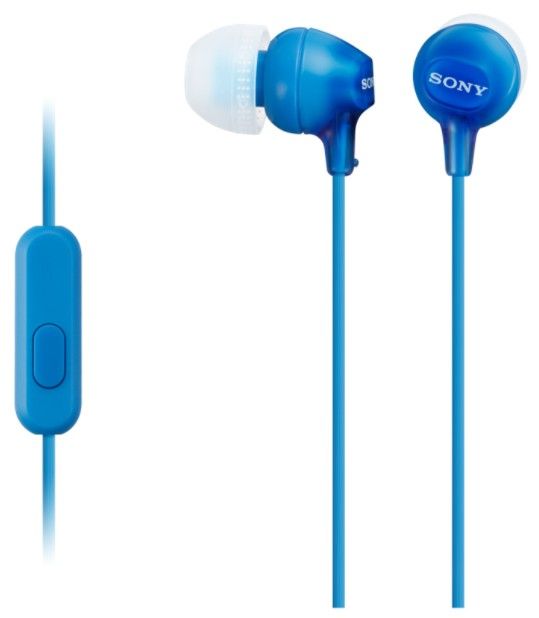 Sony MDR-EX15APL sluchátka s mikrofonem (Blue)