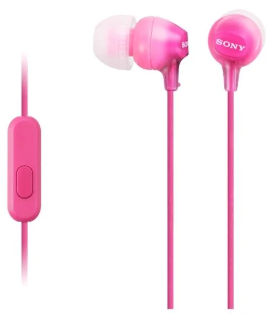 Sony MDR-EX15APP sluchátka s mikrofonem (Pink)