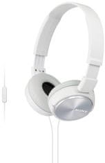 Sony MDR-ZX310APW sluchátka s mikrofonem (White) - rozbaleno