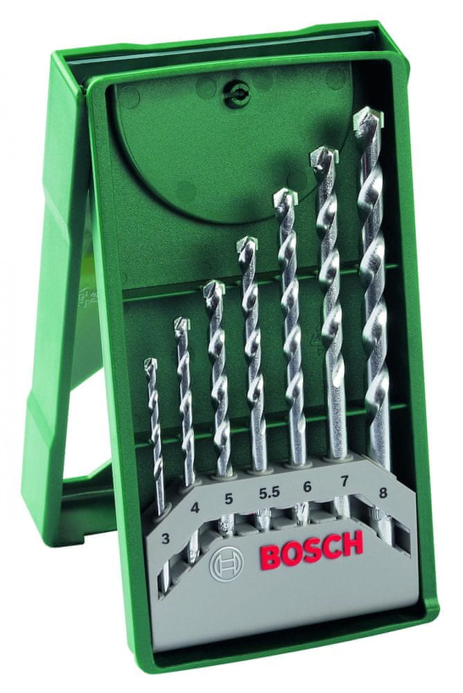 Bosch 7 dílná minisada vrtáků do kamene X-Line