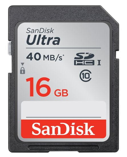 SanDisk SDHC 16GB (class 10/UHS-1) Ultra 40MB/s (SDSDUN-016G-G46)