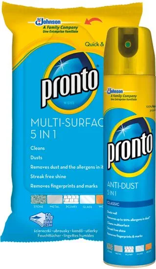 Pronto DUO proti prachu spray 250ml + ubrousky 25ks