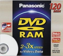 Panasonic 5kusů DVD-RAM LM-AE120LE disk - rozbaleno