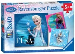 Ravensburger Ledové království 3x49 dílků