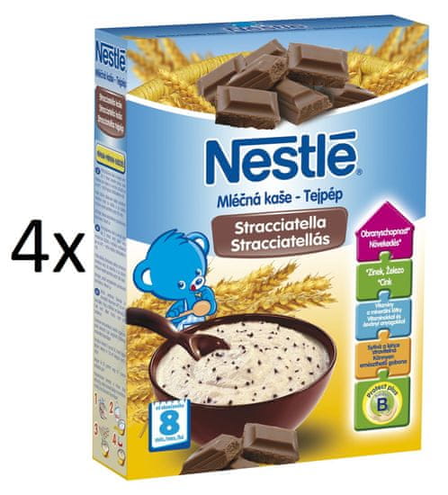 Nestlé Kaše mléčná Stracciatella - 4 x 250g