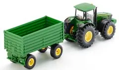 SIKU Farmer - traktor John Deere s vlekem, 1:50