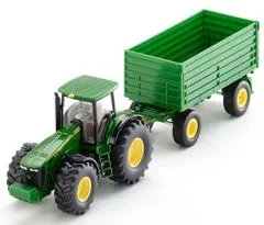 SIKU Farmer - traktor John Deere s vlekem, 1:50