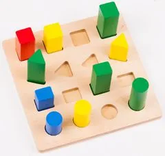 Montessori pomůcky Žebřík – geometrická tělesa - rozbaleno