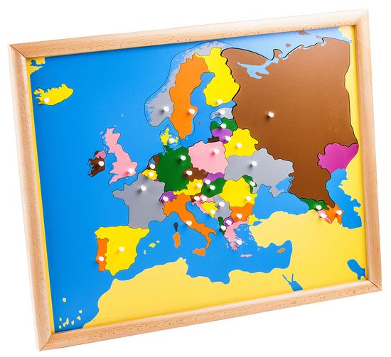 Montessori pomůcky Puzzle – mapa Evropy