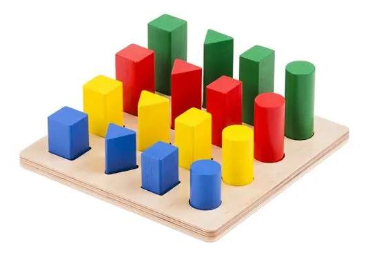 Montessori pomůcky Žebřík – geometrická tělesa