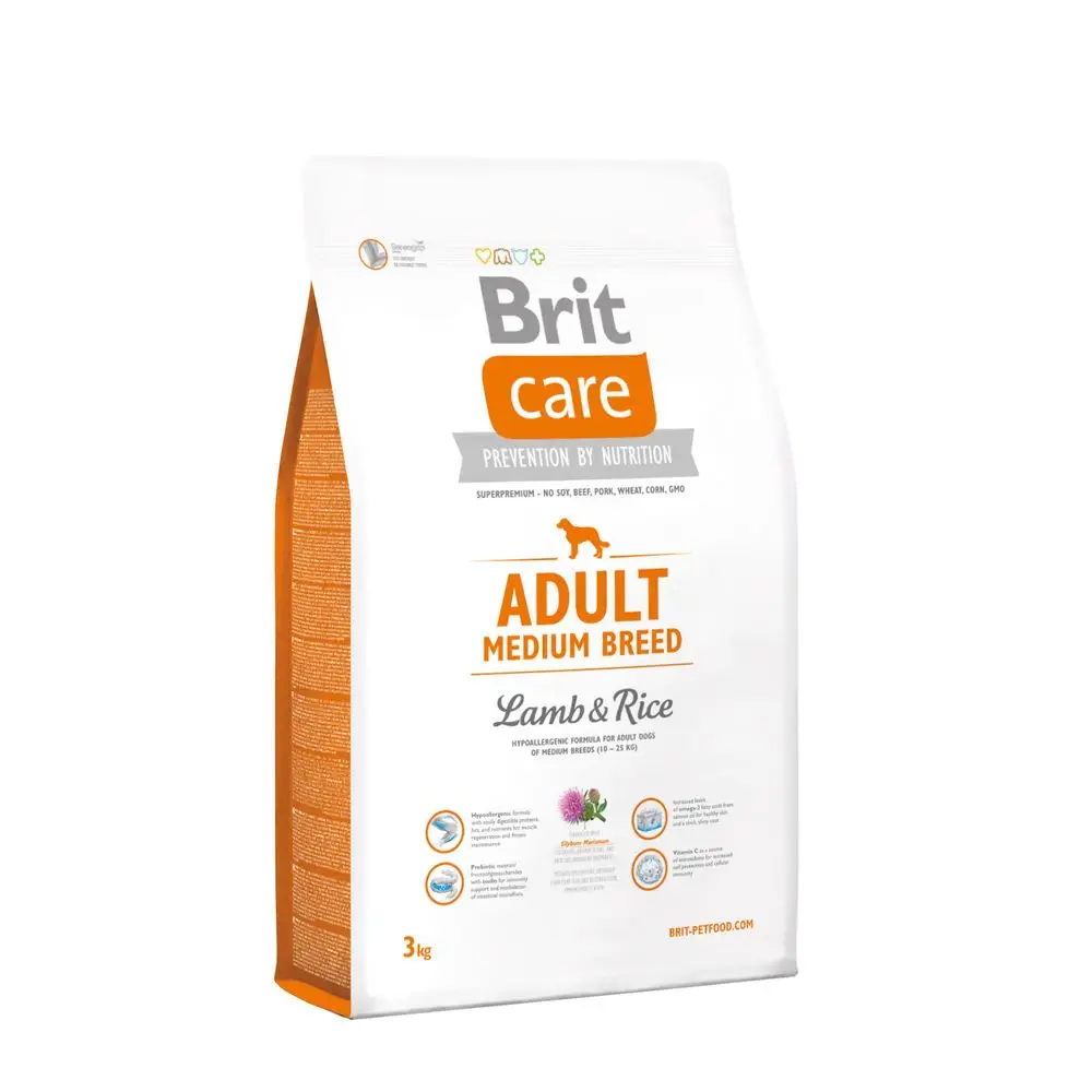 Brit Care Adult Medium Breed Lamb & Rice 3kg